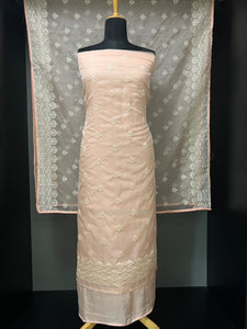 Machine Embroidery Organza Salwar Set | ZAH130