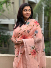 Floral Painted Supernet Kota Saree | BLD304