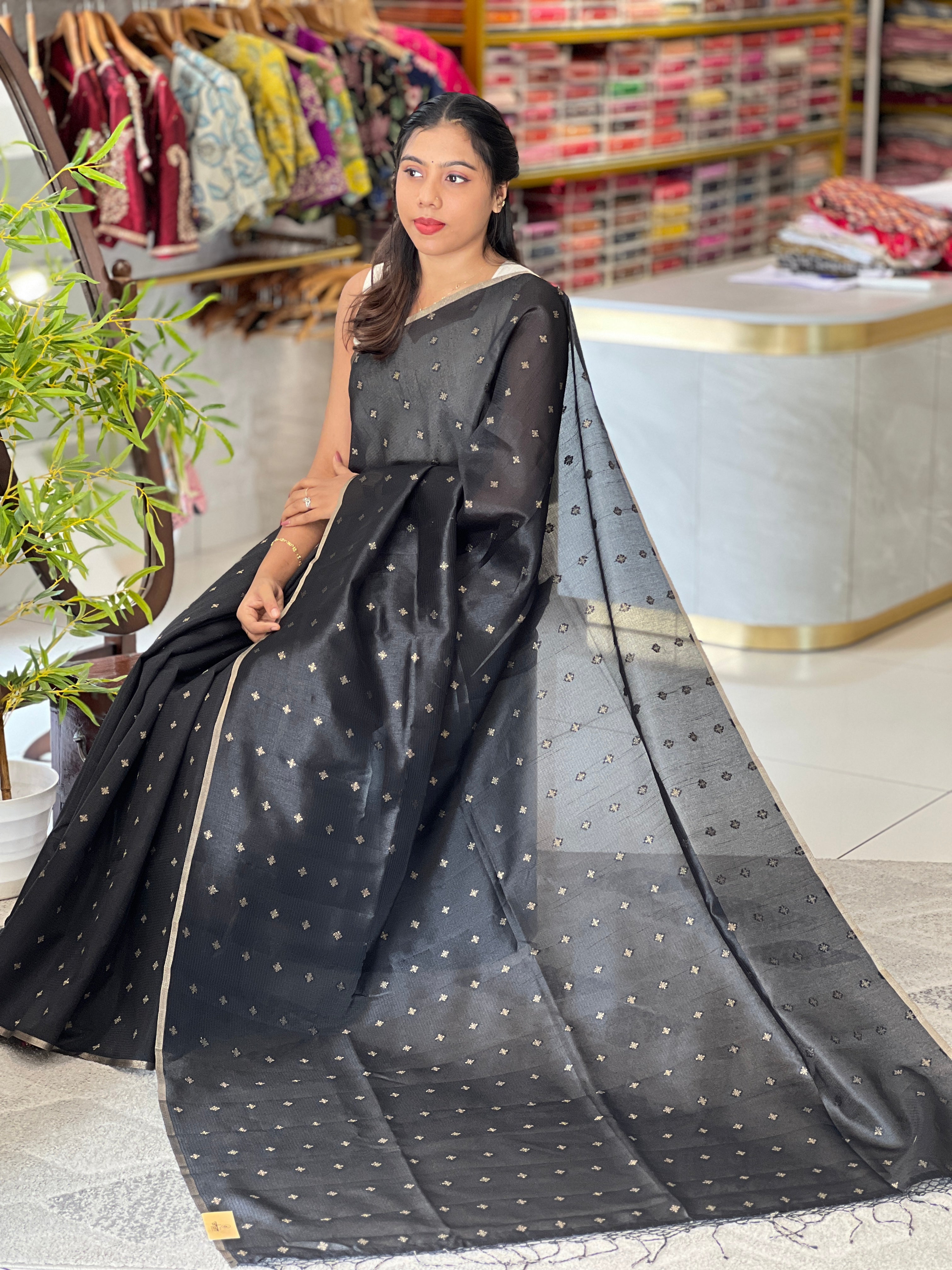 Kota Weaved Poly Cotton Saree | RSF120