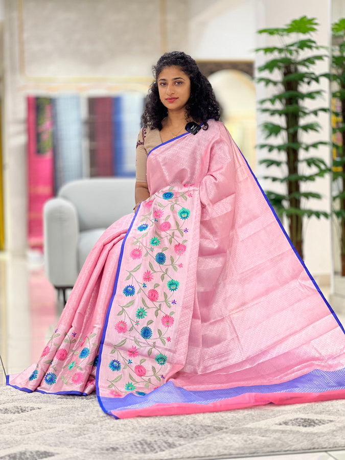 Jacquard Weaved Semi Silk Saree | AHD375