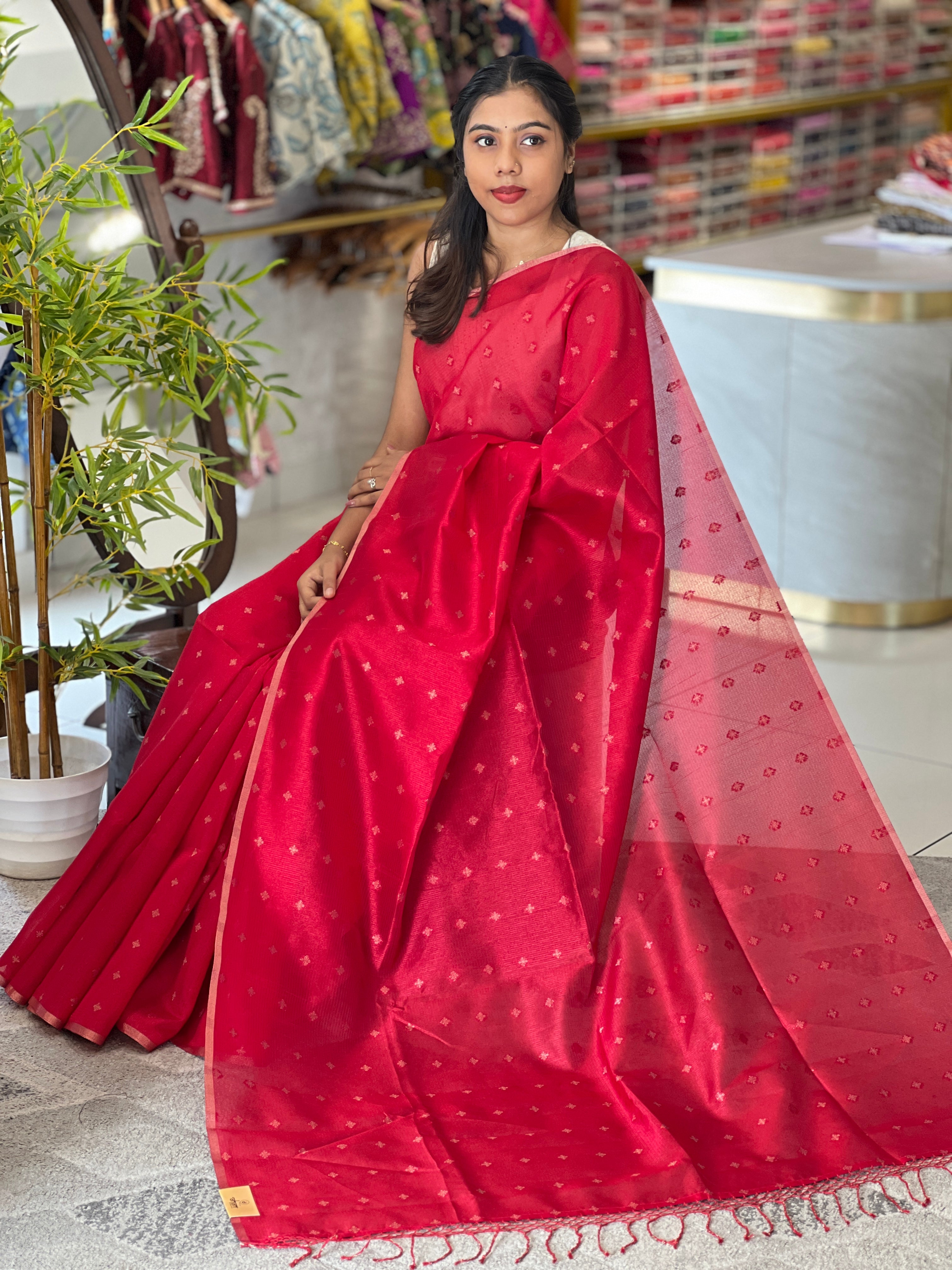 Kota Weaved Poly Cotton Saree | RSF121