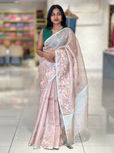 Machine Embroidery Tissue Saree | SHC152