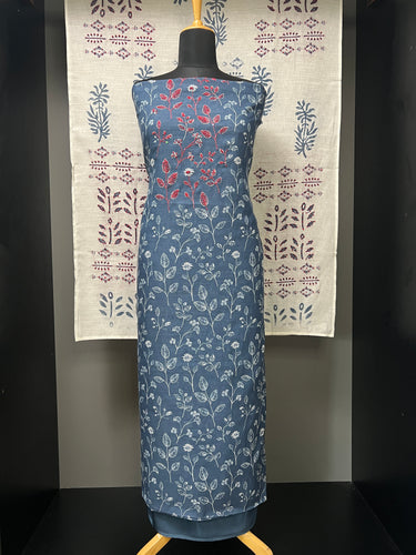 Floral Printed Linen Salwar Set | BLD1056