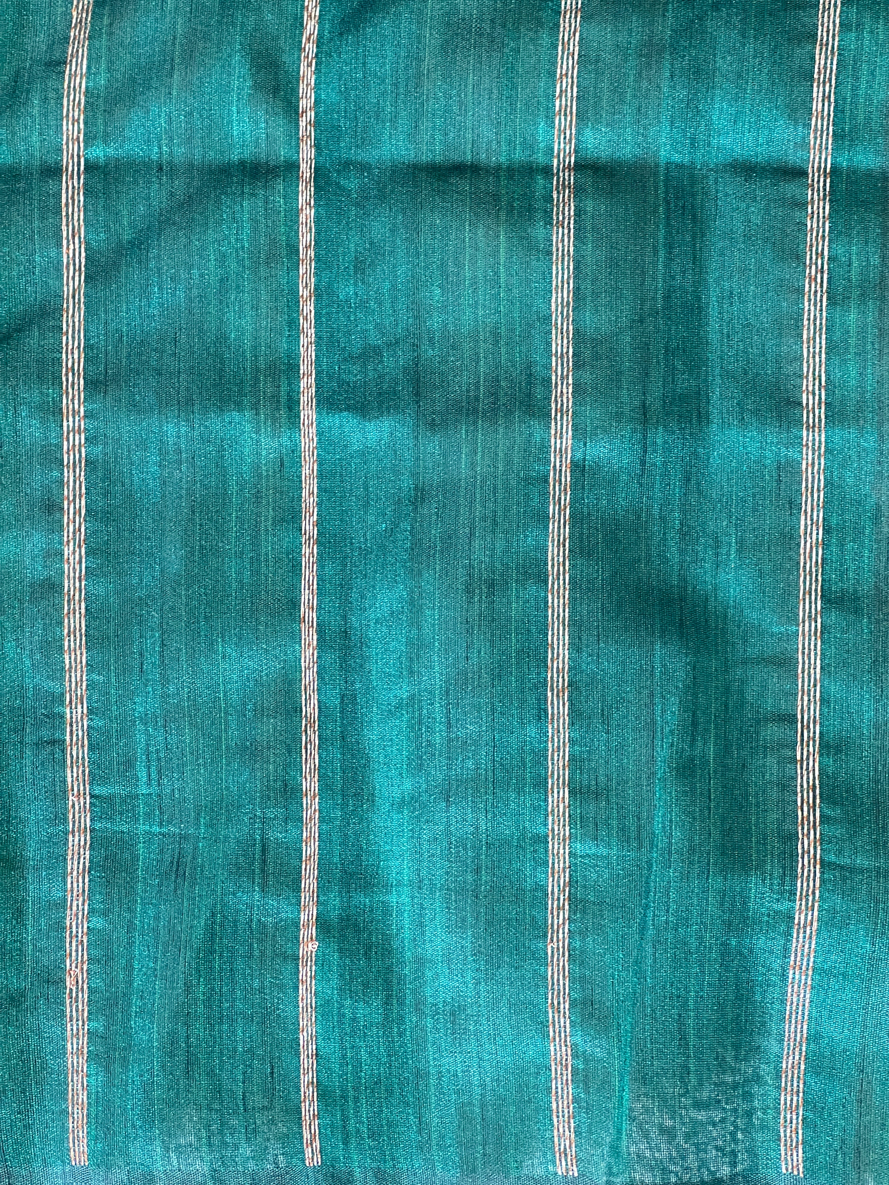 Thread & Zari Woven Tussar Finish Saree | RSF119