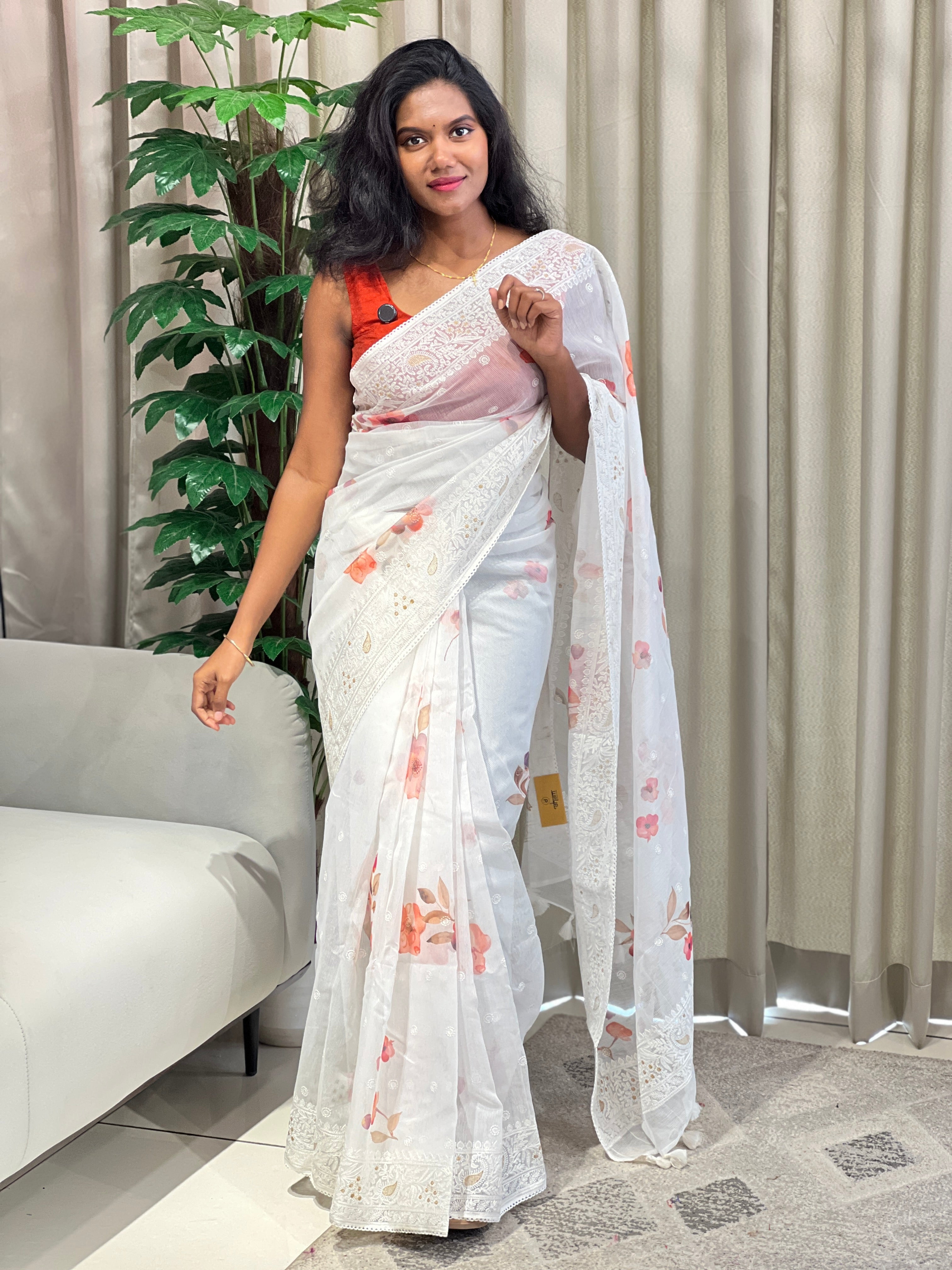 Floral Digital Printed Kota Saree | MR480