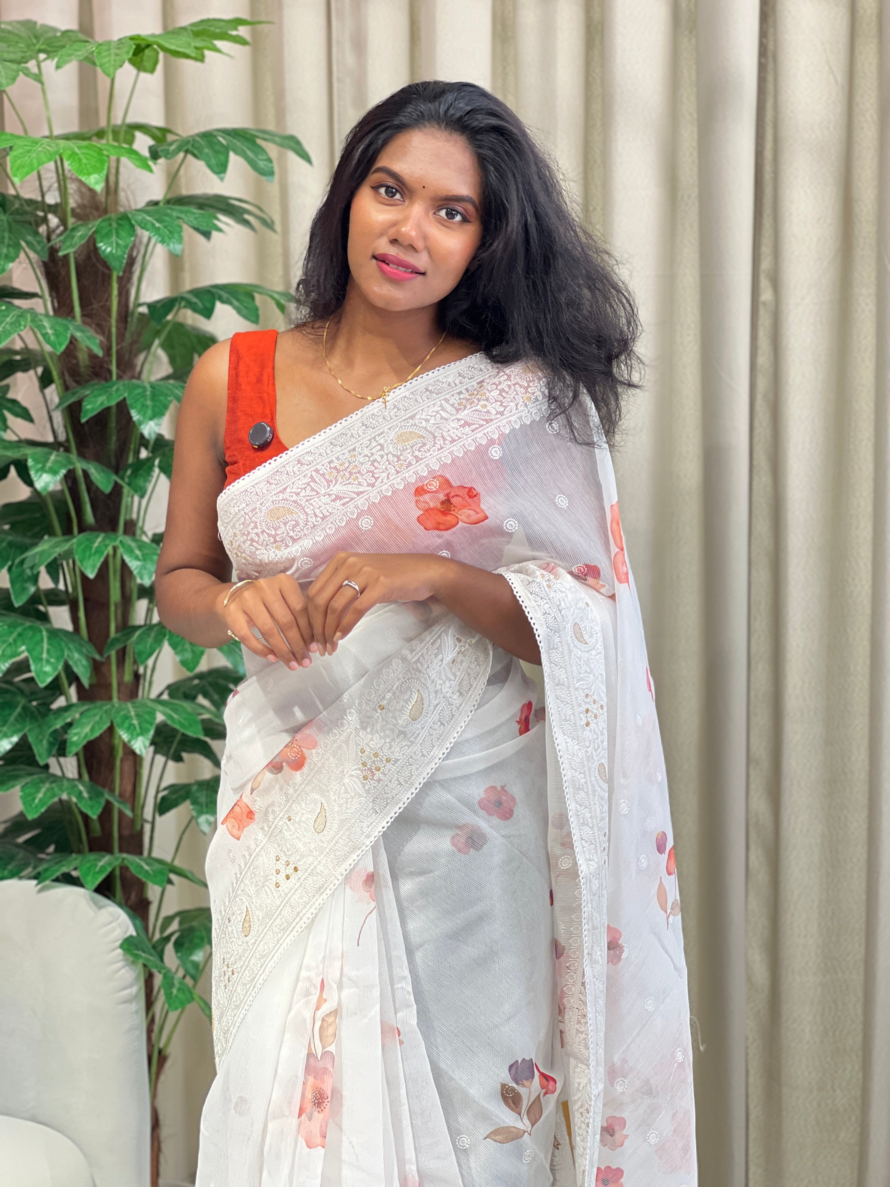 Floral Digital Printed Kota Saree | MR480