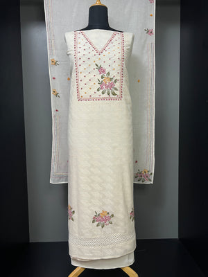 Hand Embroidery Cotton Salwar Set  | PHU201