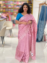 Floral Cutwork Detailed Semi Tussar Saree | SBS1018