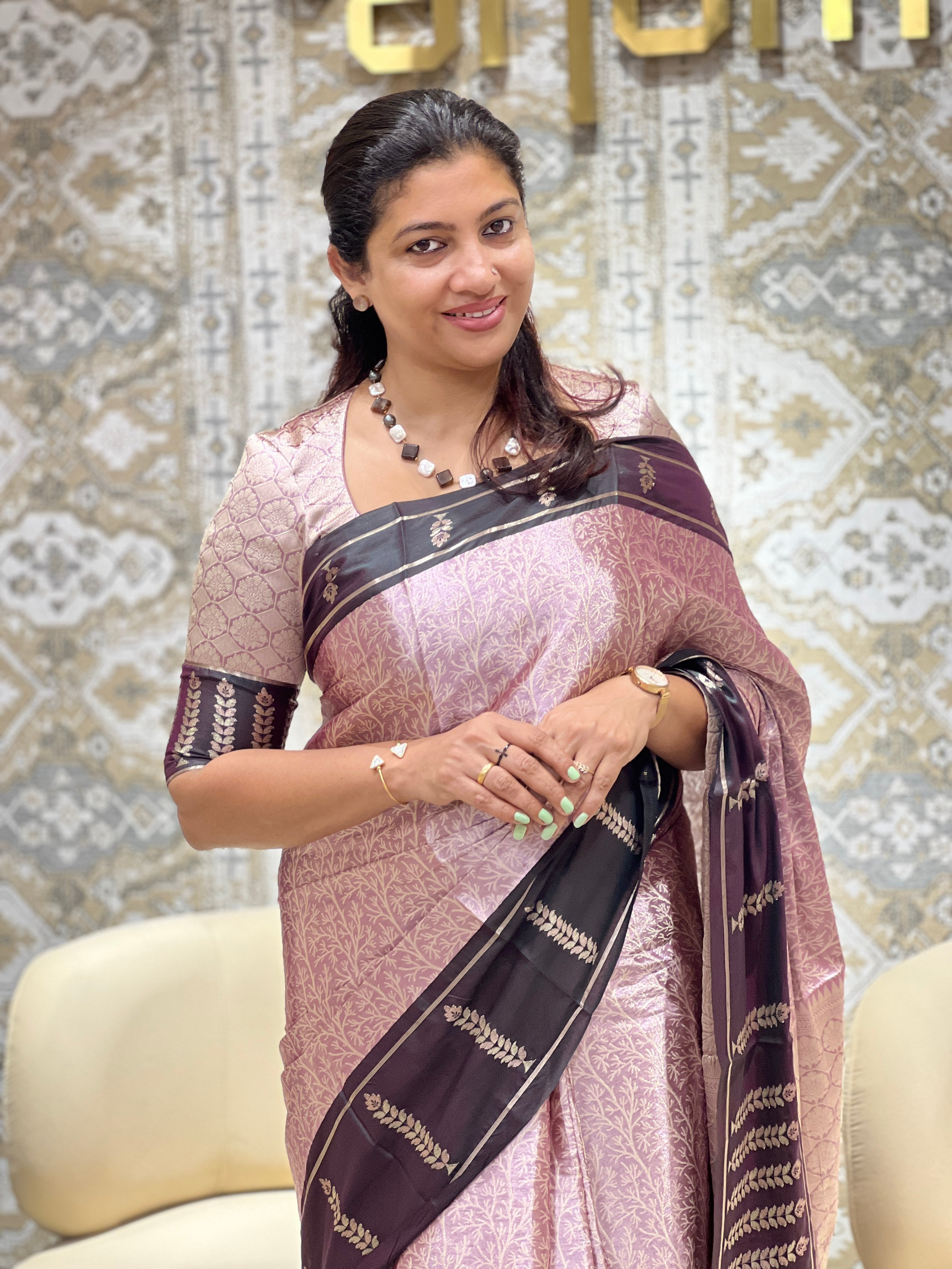 Tissue Jaal Designed Saree | NN135