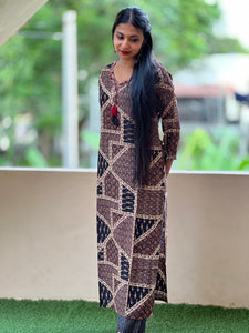 Digital Printed Design Rayon Kurta | FW118
