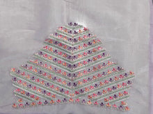 Multi-Colour Floral Embroidery Patterned Glass Organza Saree | BLD464