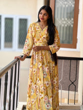 Floral Printed Muslin Finish Kurta | FW134