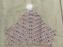 Multi-Colour Floral Embroidery Patterned Glass Organza Saree | BLD465