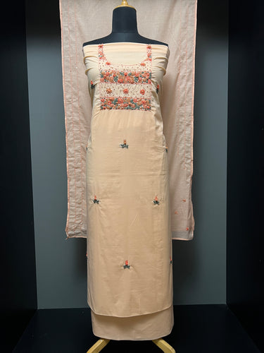 Hand Embroidered Mul Cotton Salwar Set | PHU194