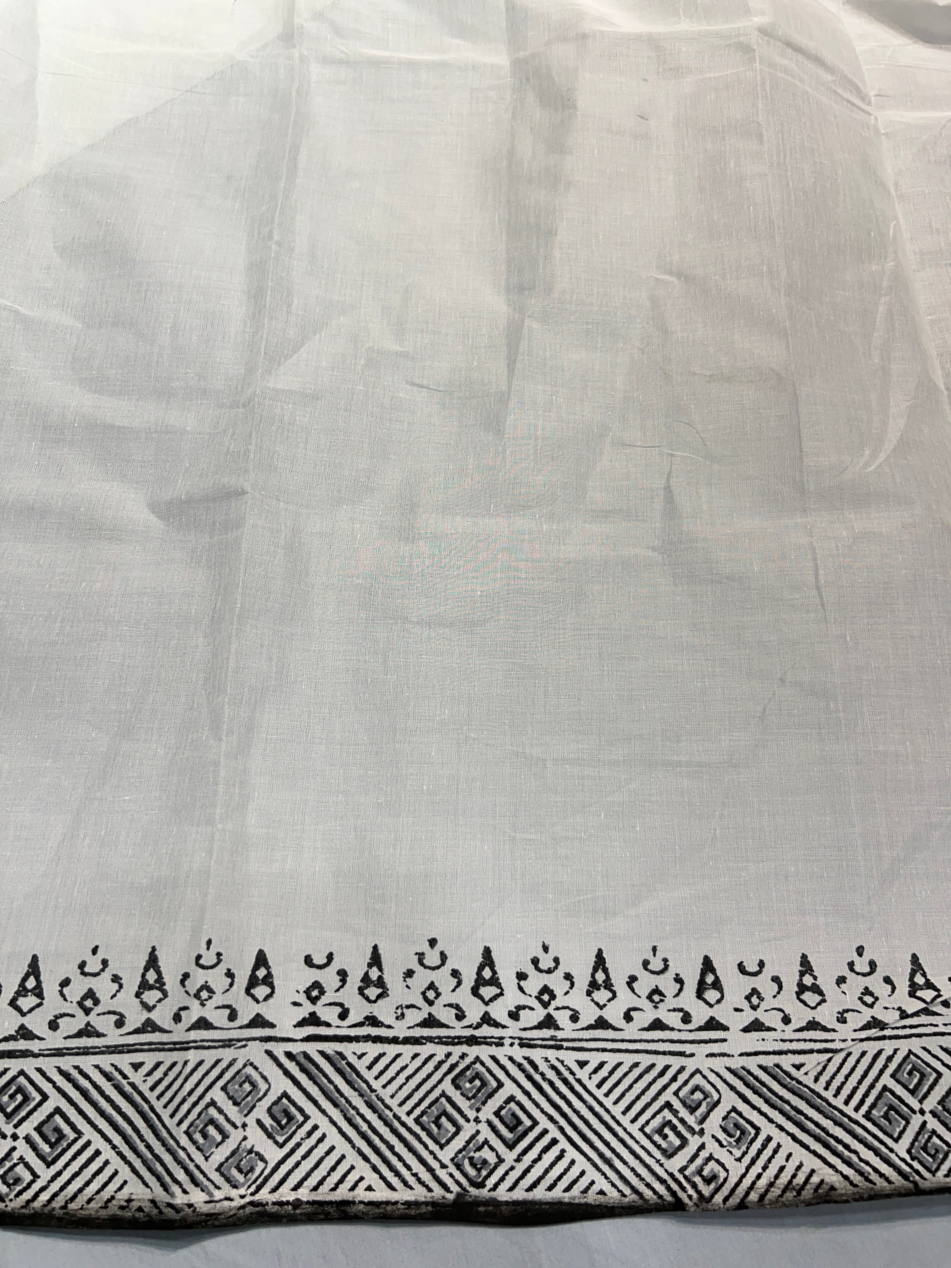 Floral Printed Organdy Cotton Saree | VDA270