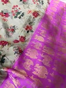 Digital Printed Kanchipuram Saree | AK114