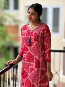 Digital Printed Design Rayon Kurta | FW118