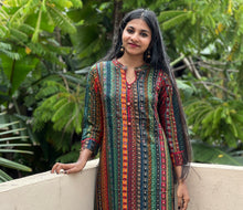 Printed Design Rayon Kurta | FW119