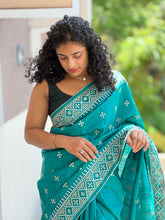 Kutch Work Embroidery Semi Silk Saree | RP429