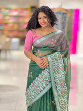 Floral Embroidery Pattern Silky Kota Saree | NHH414