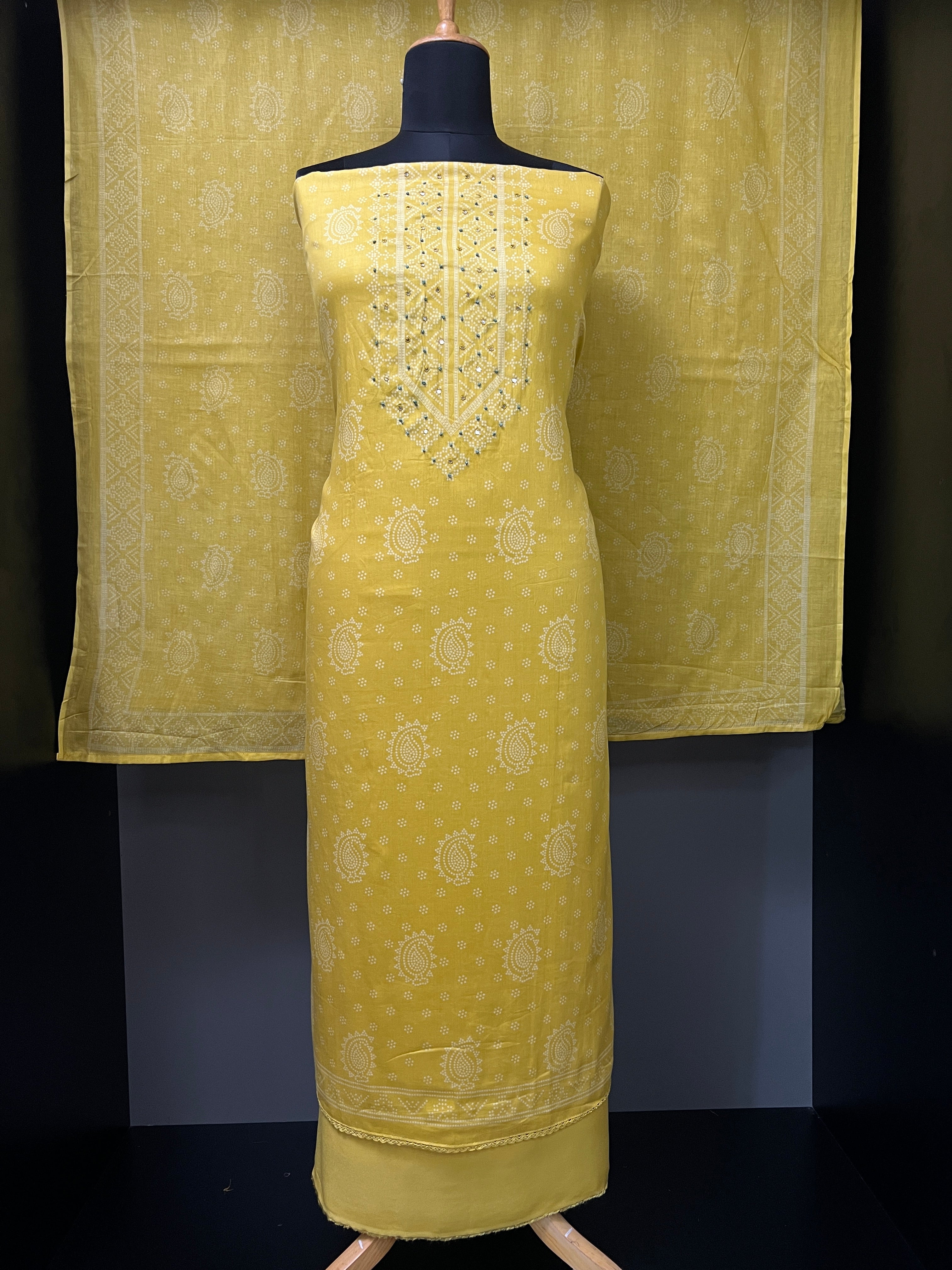 Bandhini Printed Pattern Soft Cotton Salwar Set | SW2081