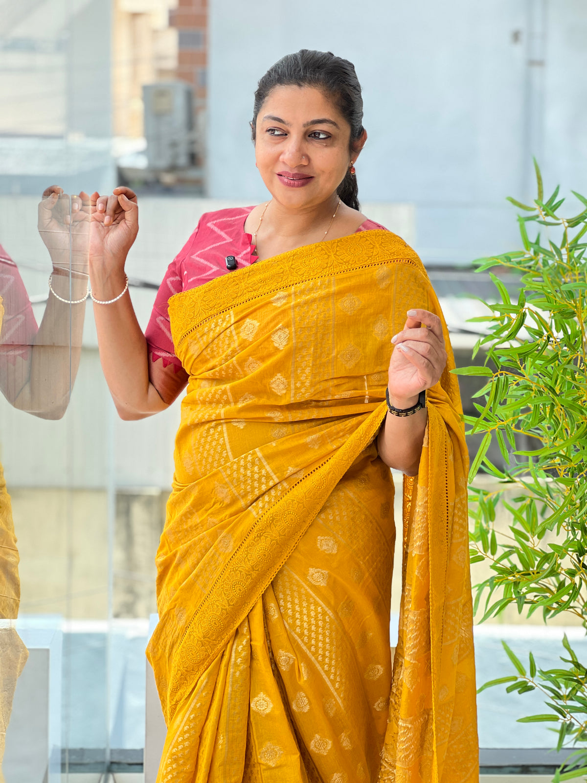 Banarasi Weaving Pattern Chanderi Saree | MM671