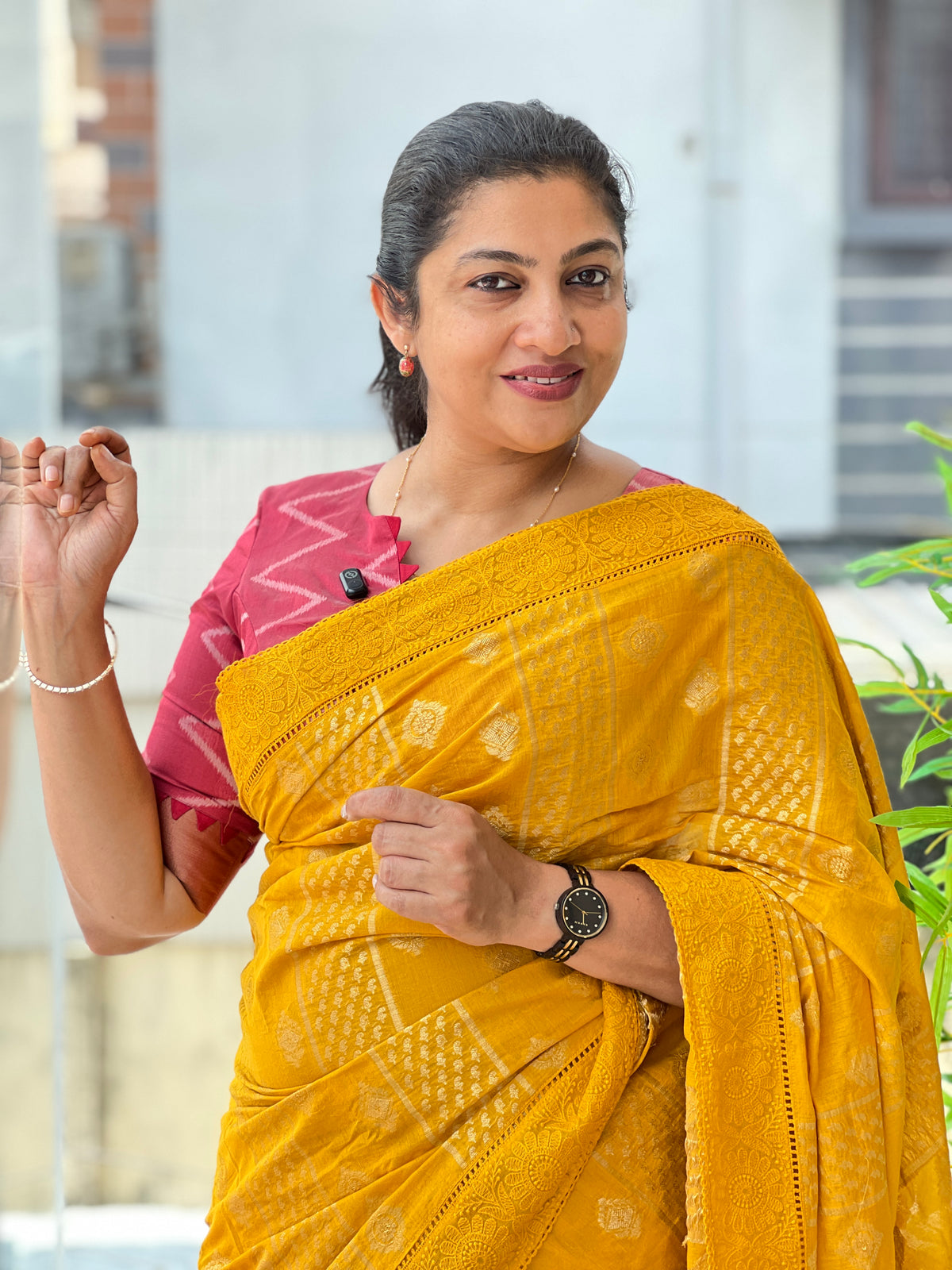 Banarasi Weaving Pattern Chanderi Saree | MM671