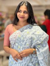 TraditionalJamdani Weaving Linen Finish Saree | RP494