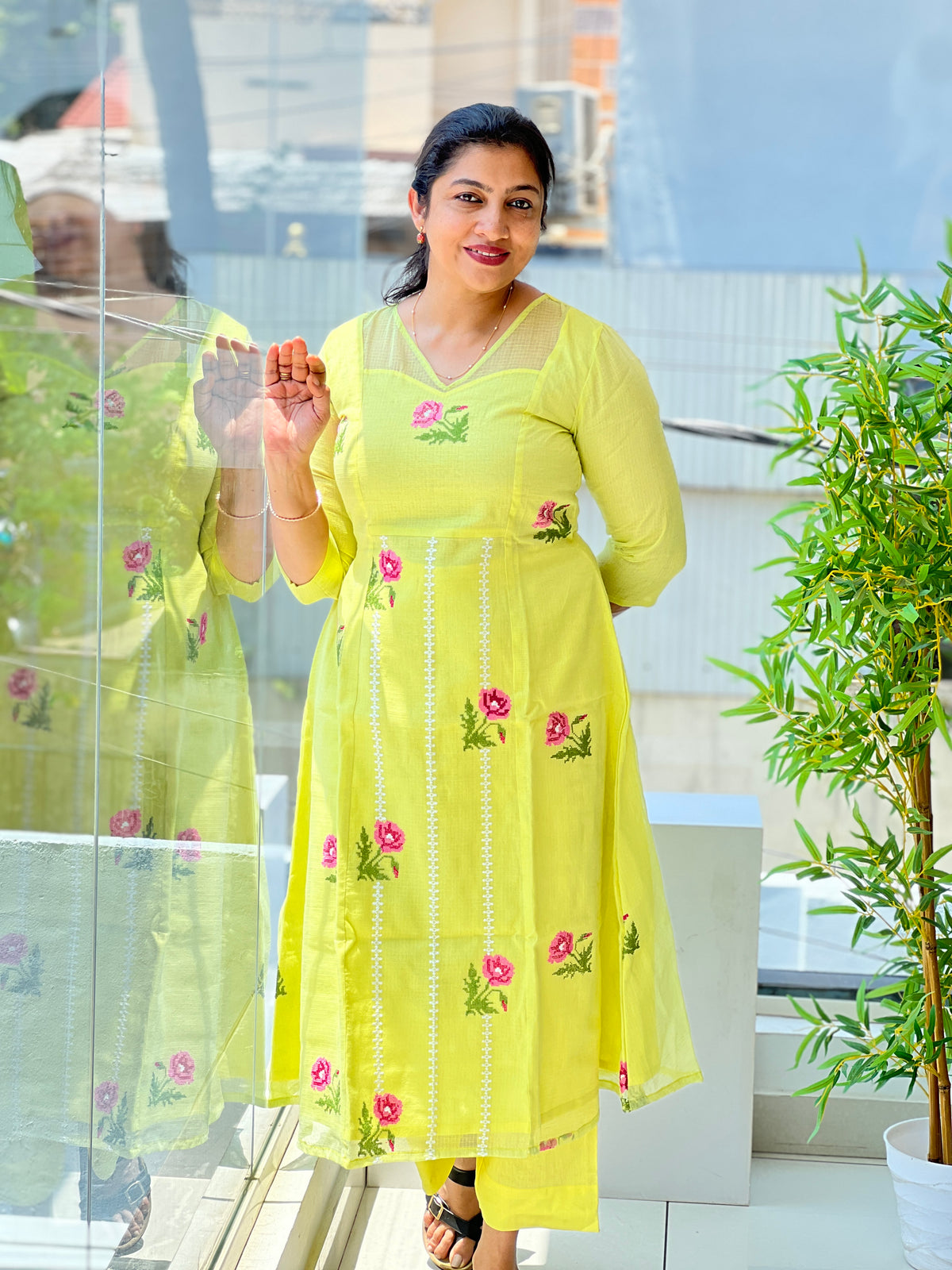 Cross Stitch Pattern Kota Salwar Set | RK337