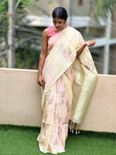 Floral Leaf Printed Design Semi Silk Saree | DVS103