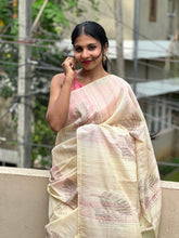 Floral Leaf Printed Design Semi Silk Saree | DVS103