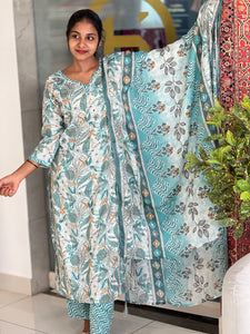 Printed Rayon Kurta Set | FW197