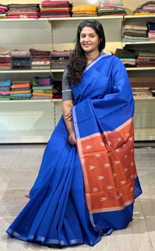 Tissue Border Detailed Semi Silk Saree | PD469