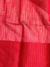 Contrast Temple Border Detailed Bhagalpuri Linen Saree | RP744