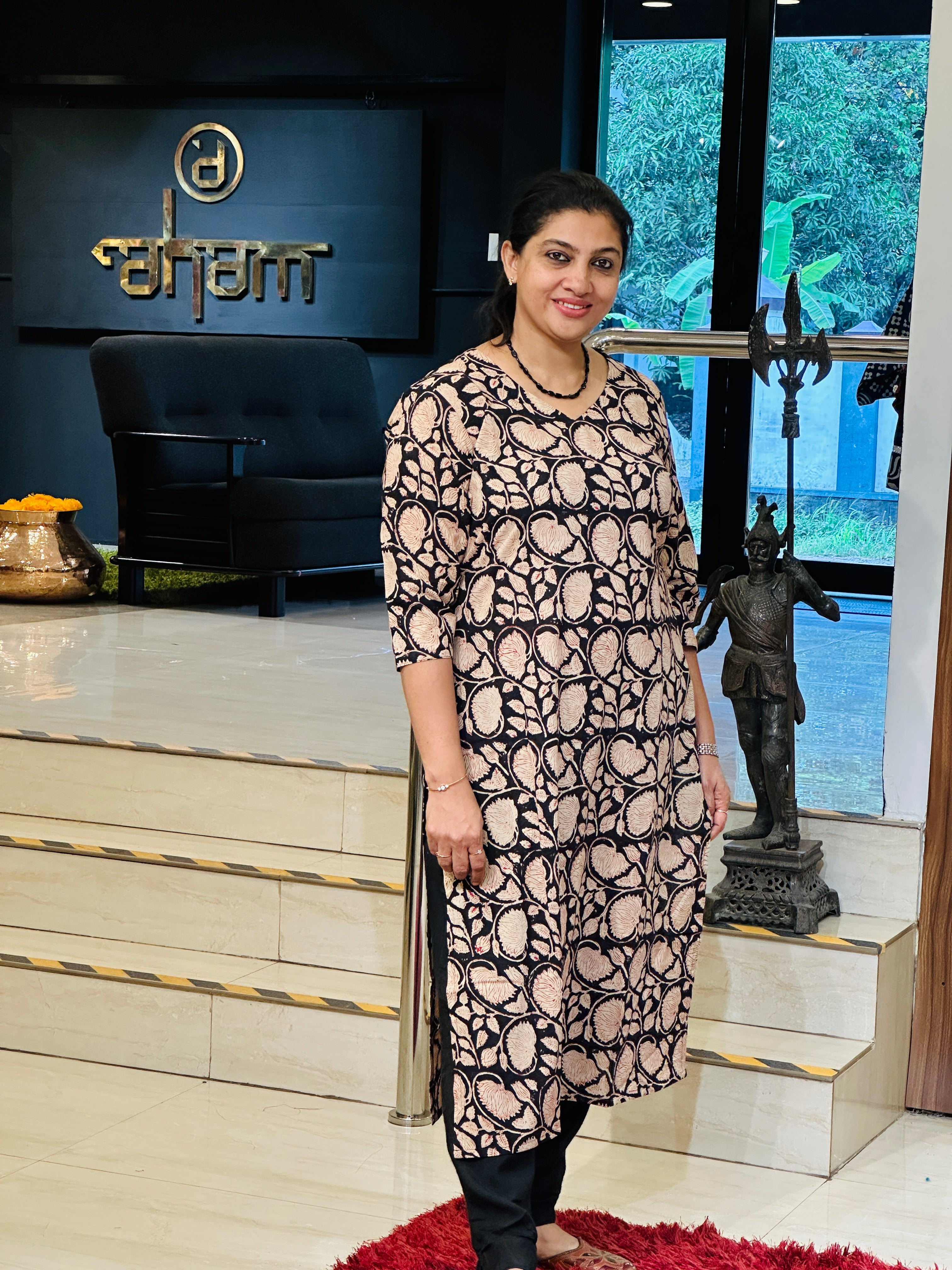 Print Detailed Cotton Kurta | DNT810