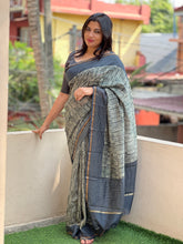 Black Color Silk Chanderi Saree | RGD138