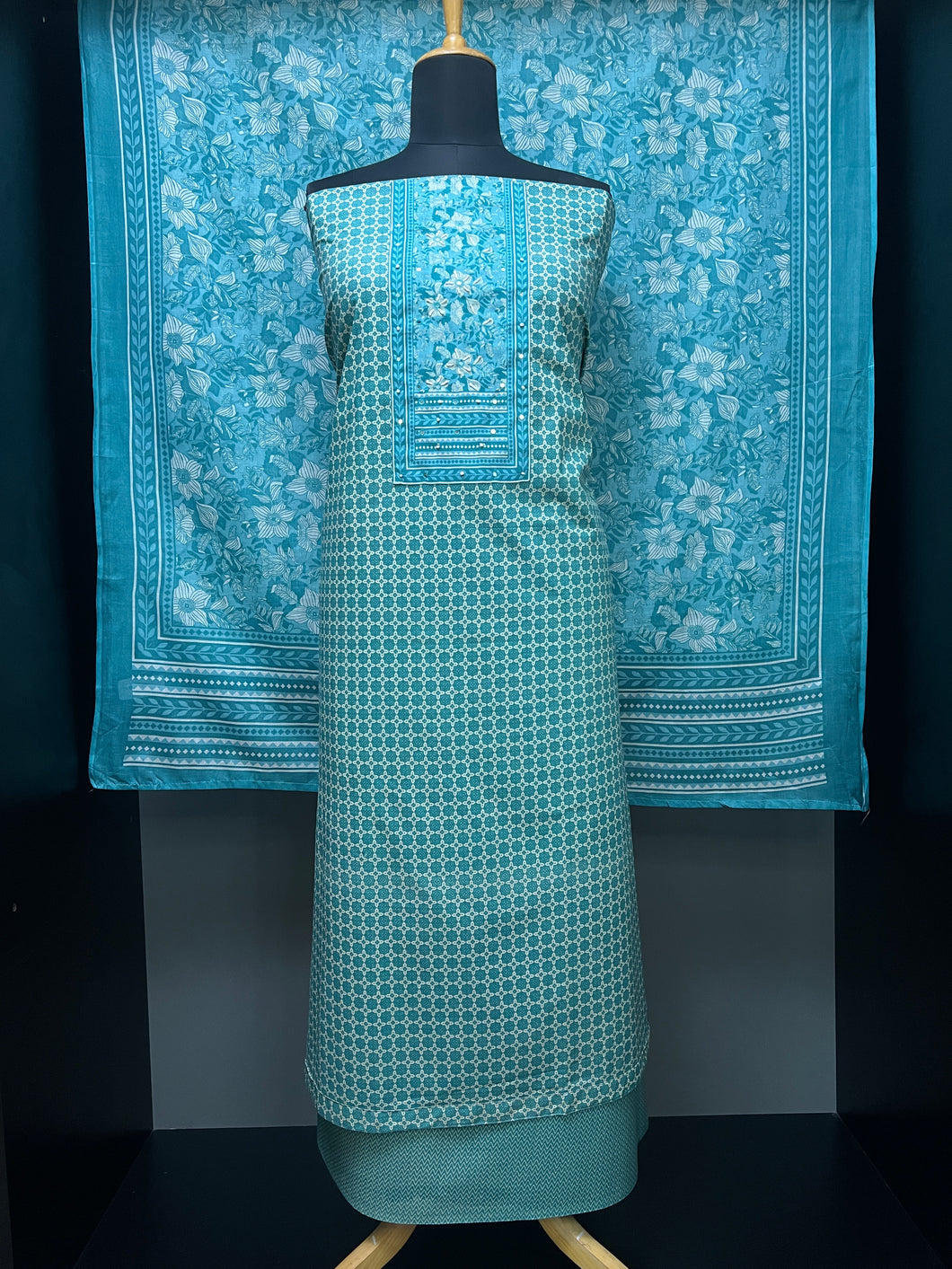 Printed Cotton Salwar Set | DE121