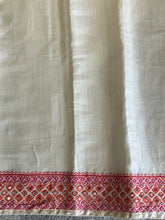 Kutch Work Embroidery Detailed Silk Crepe Saree | ARS342