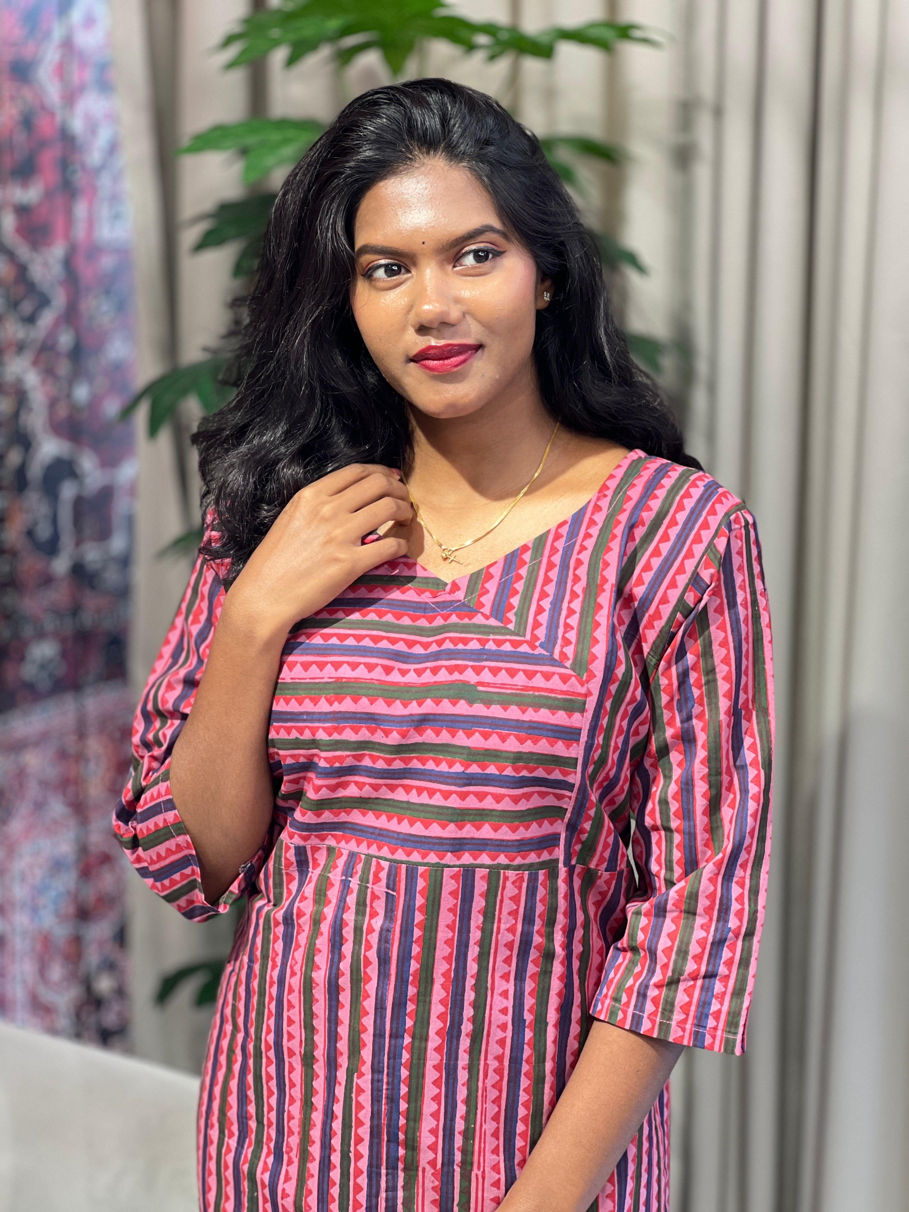 Printed Cotton Kurta | RMLA146