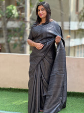 Sequence Highlighted Desi Handloom Tussar Saree With Blouse | DN717