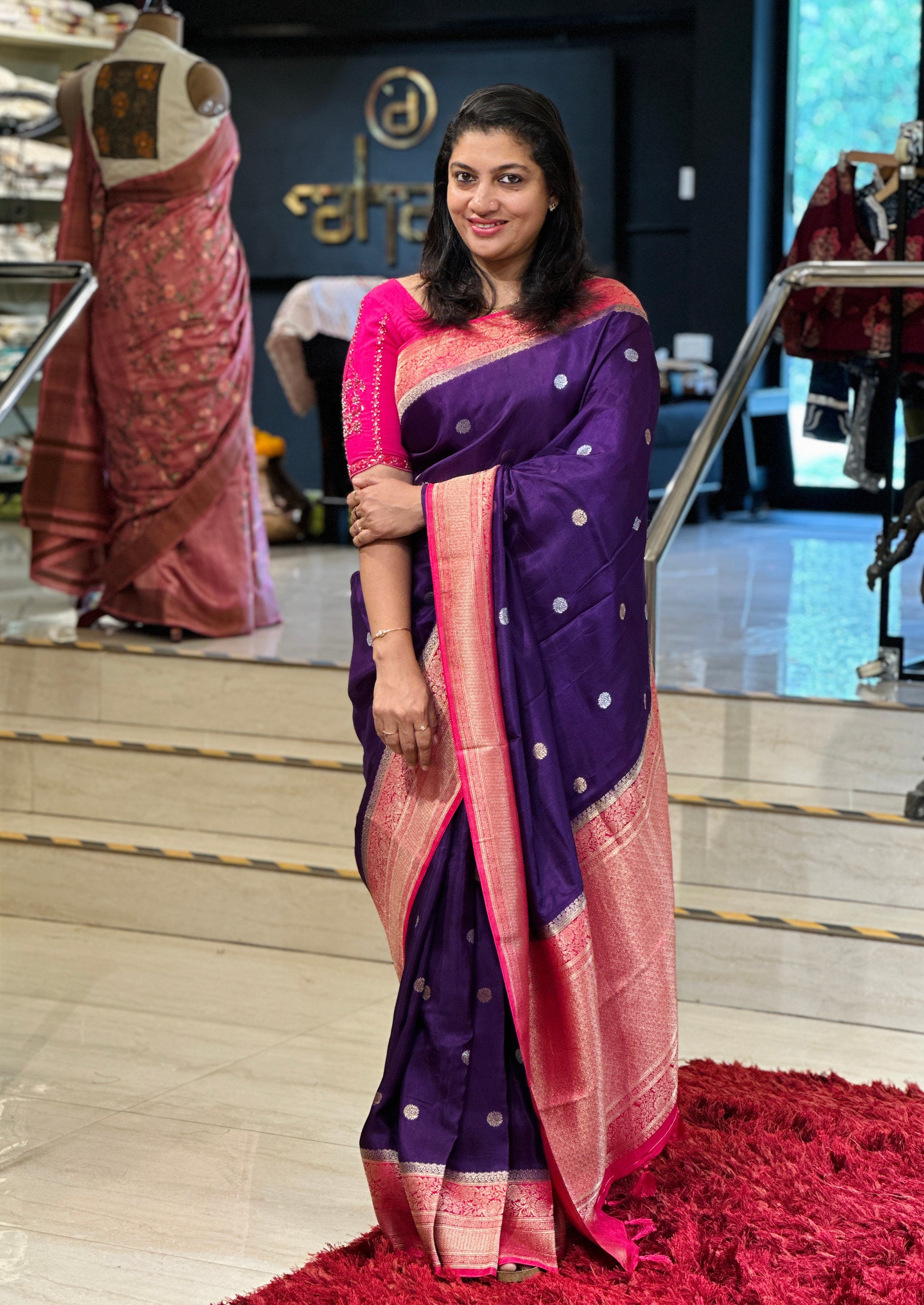 Floral Buta Woven Semi Tussar Saree | NN215