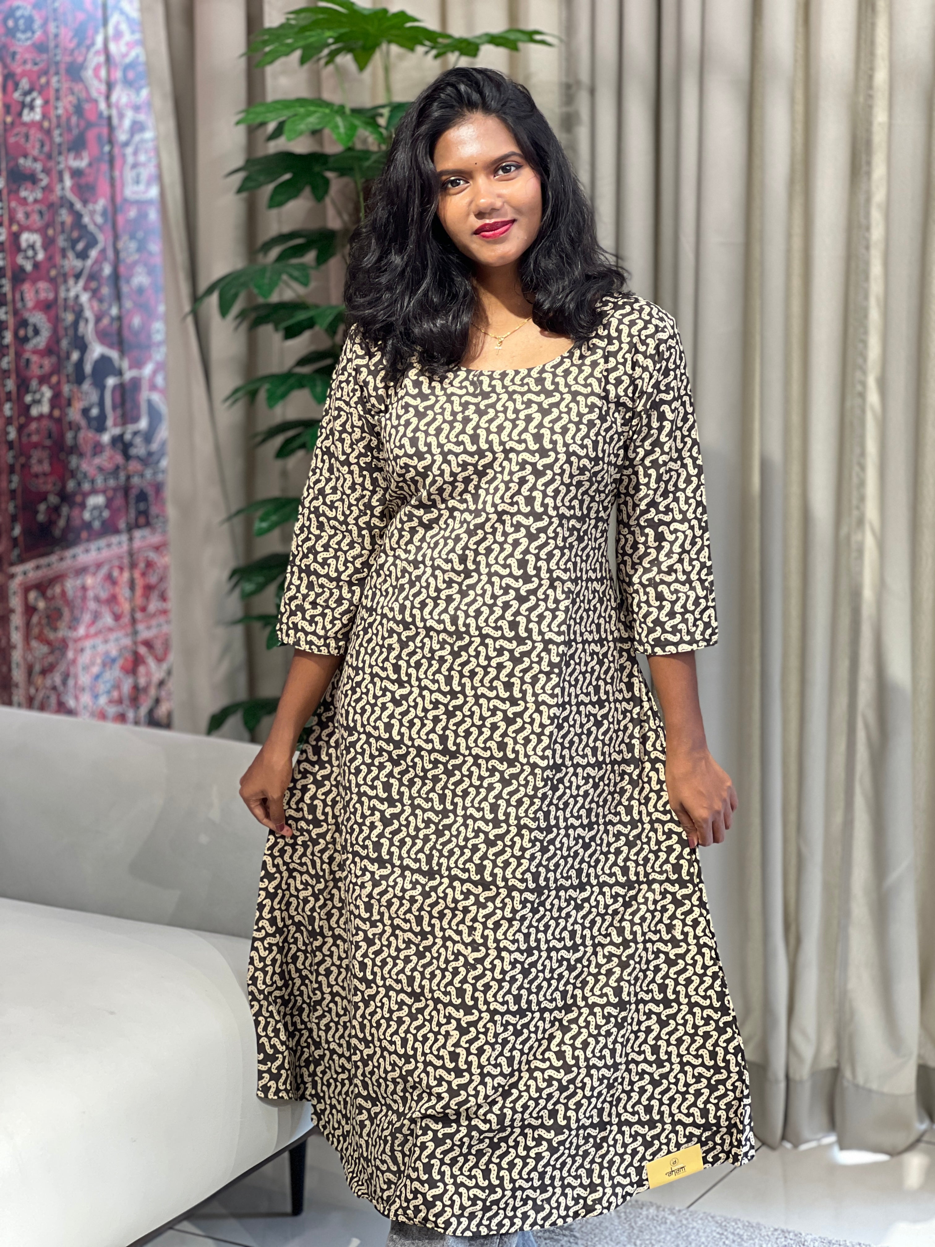 Print Detailed Cotton Kurta | RMLA126