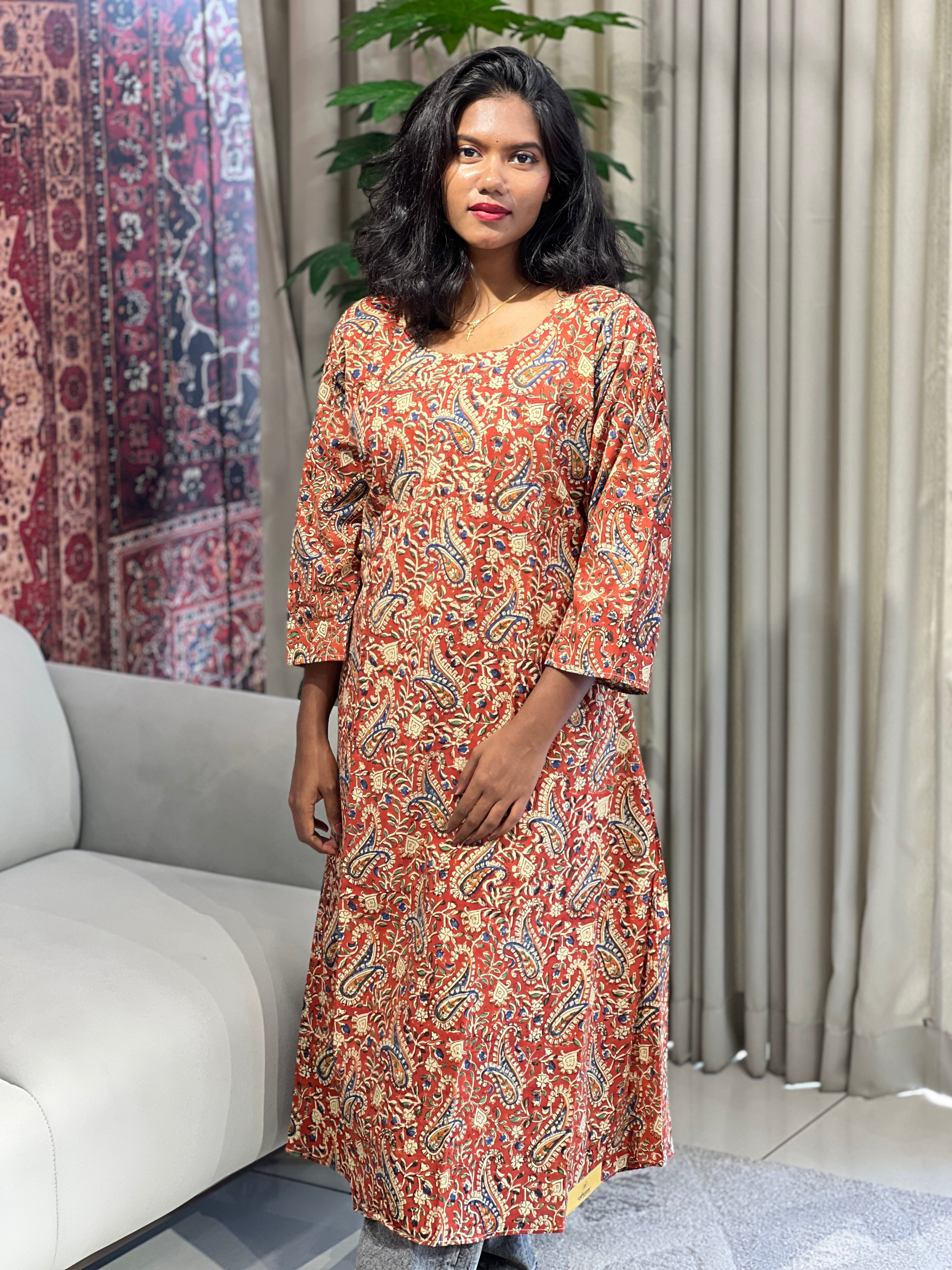 Printed Cotton Kurta | RMLA134