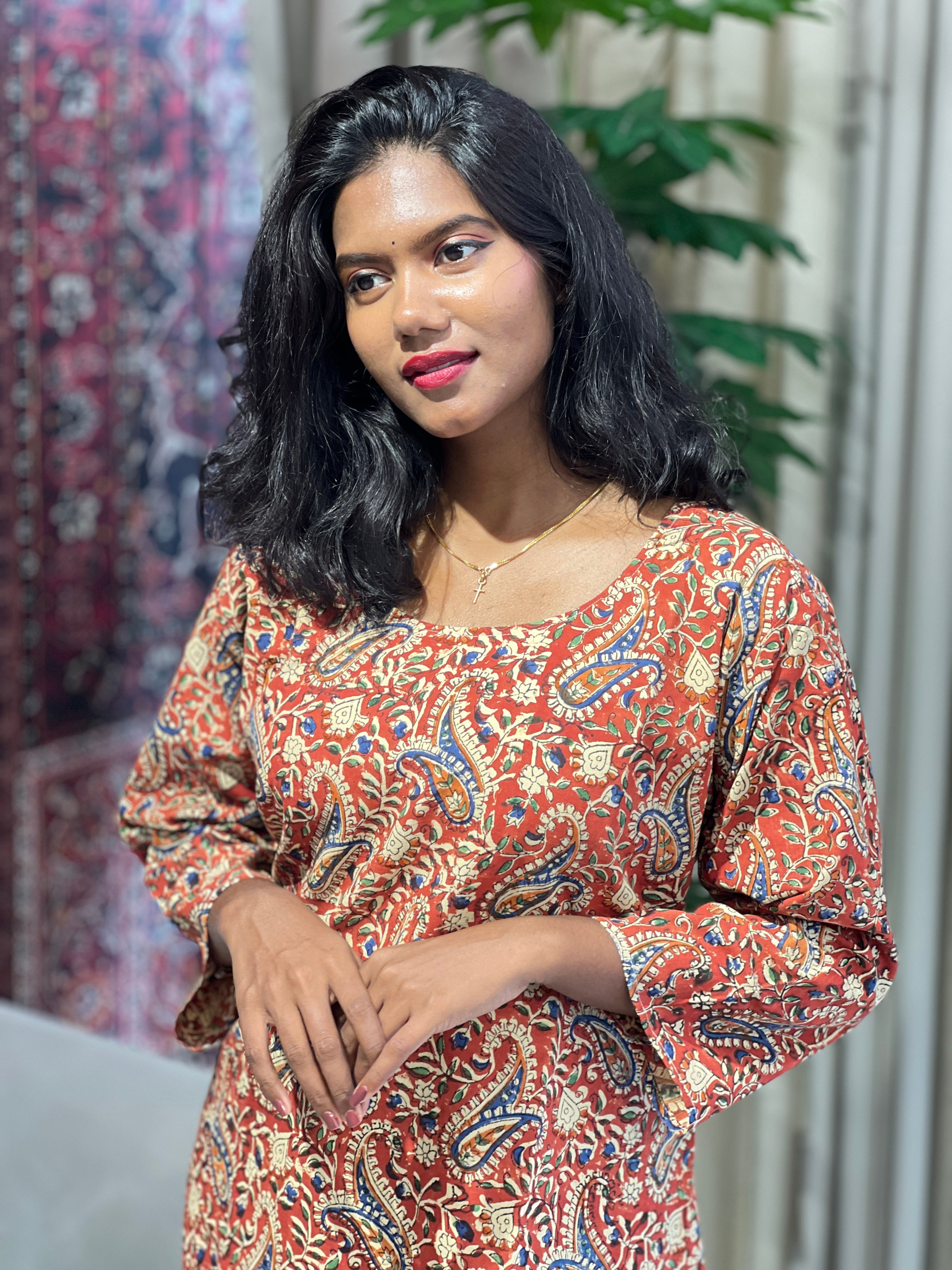 Printed Cotton Kurta | RMLA134