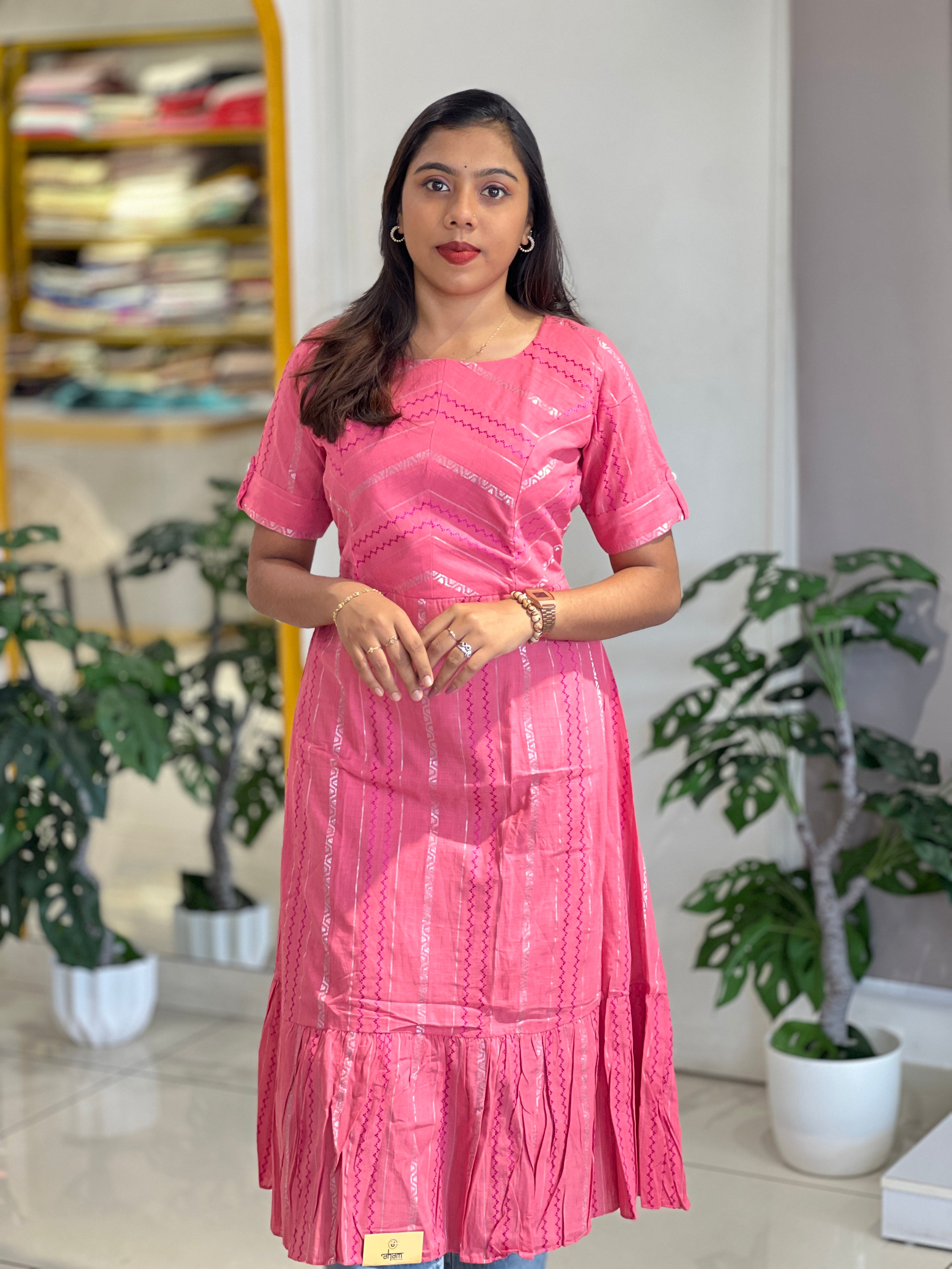 A-Line Patterned Kurta | MSN194