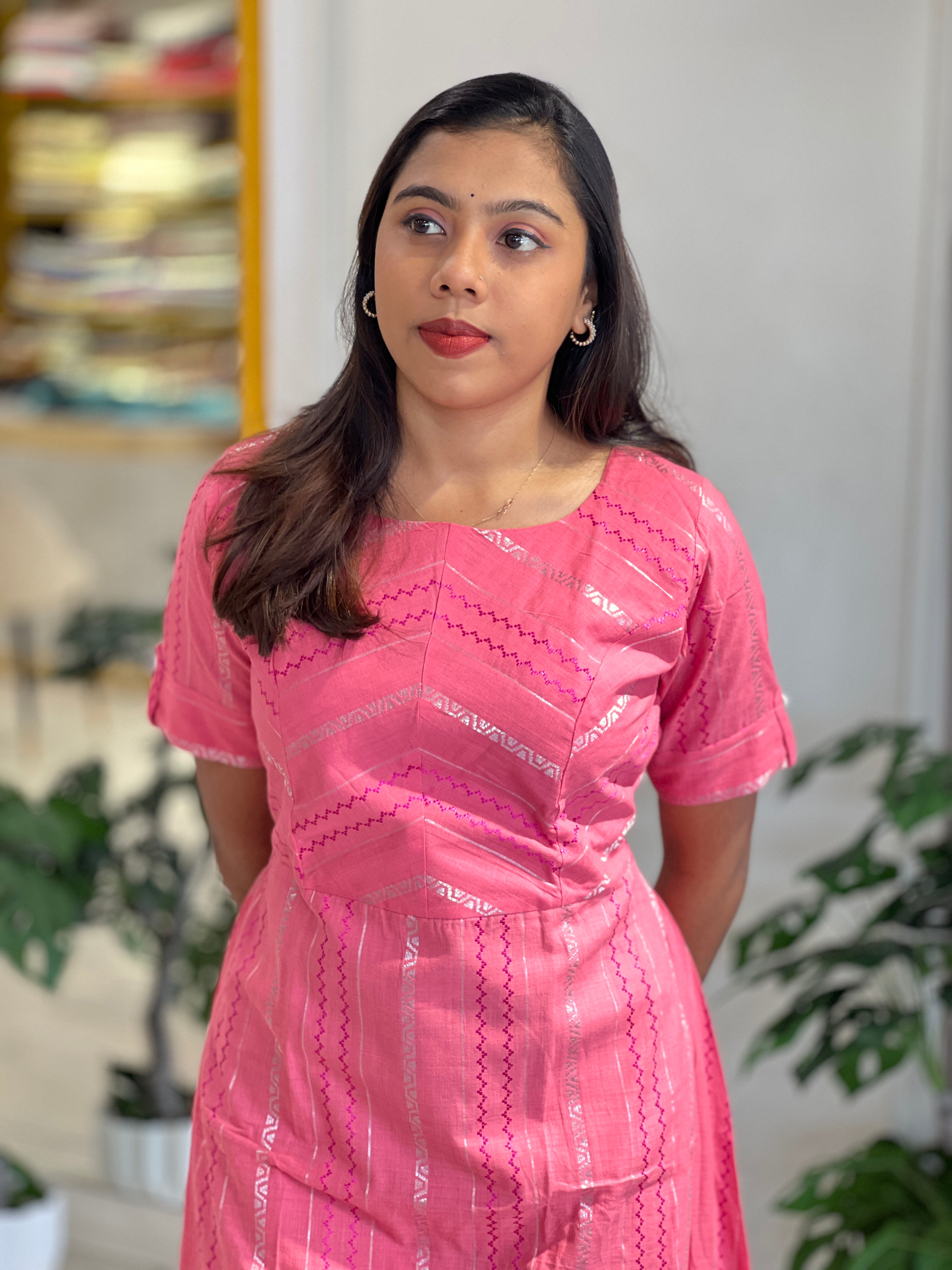 A-Line Patterned Kurta | MSN194