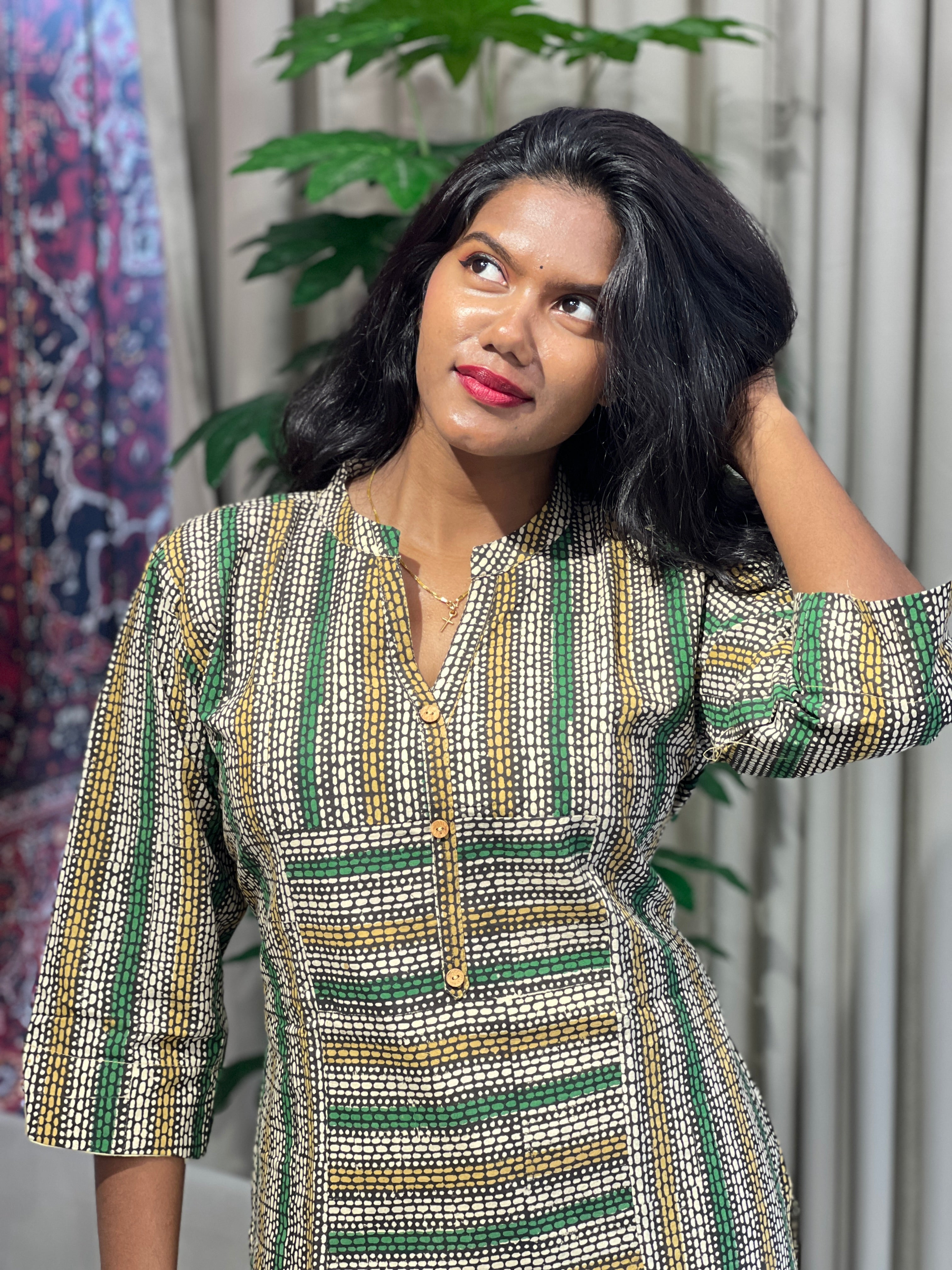 Printed Cotton Kurta | RMLA125