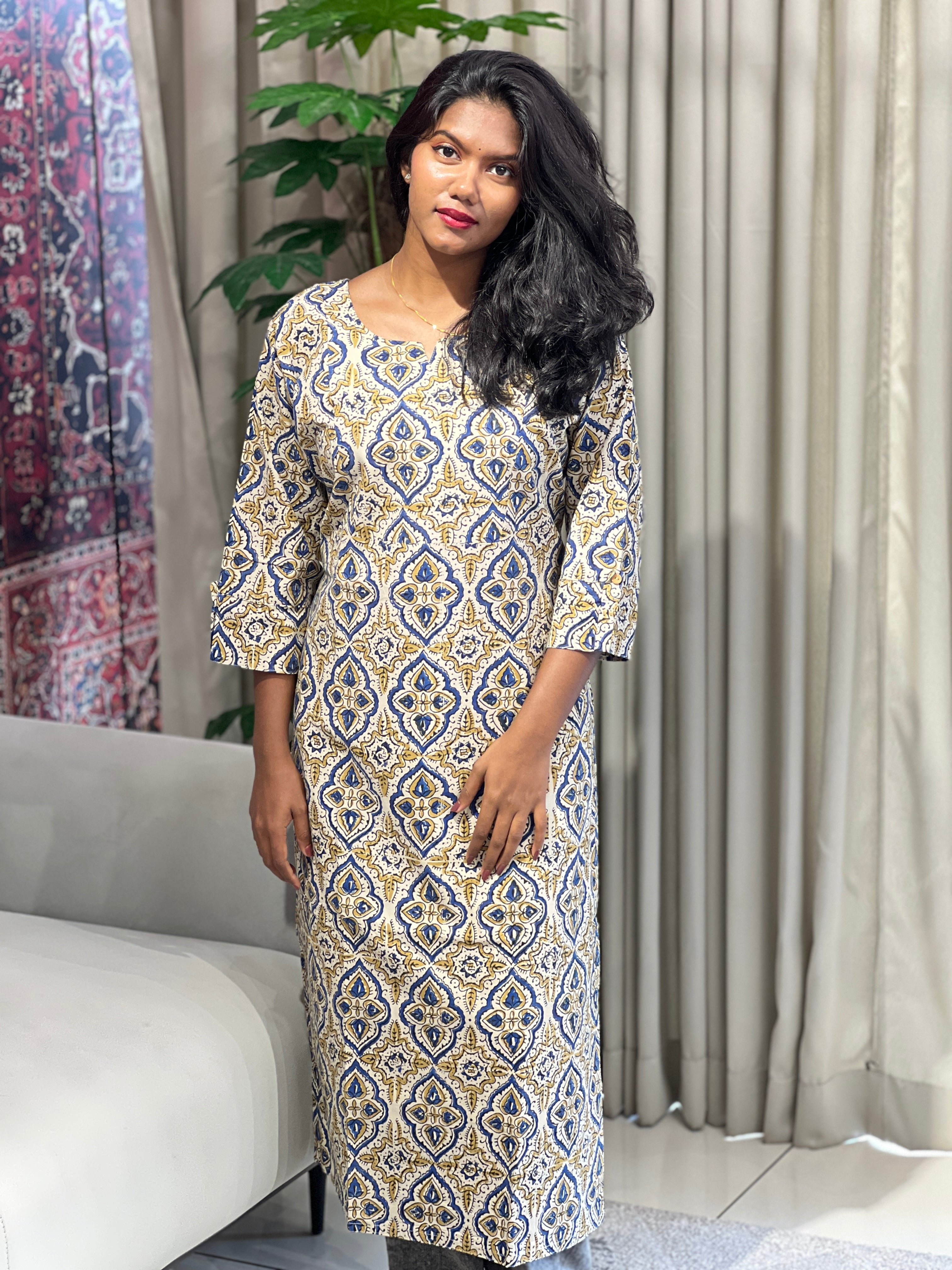 Print Cotton Kurta | RMLA127