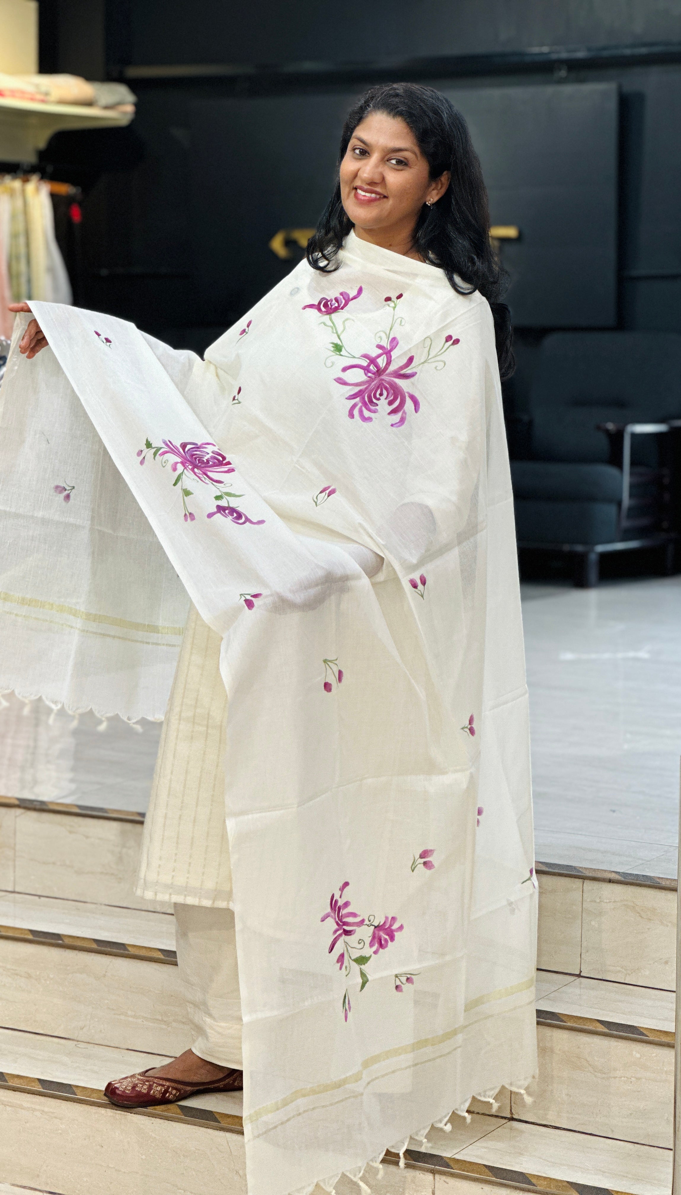 Stripe Pattern Chanderi Salwar Set | ET126