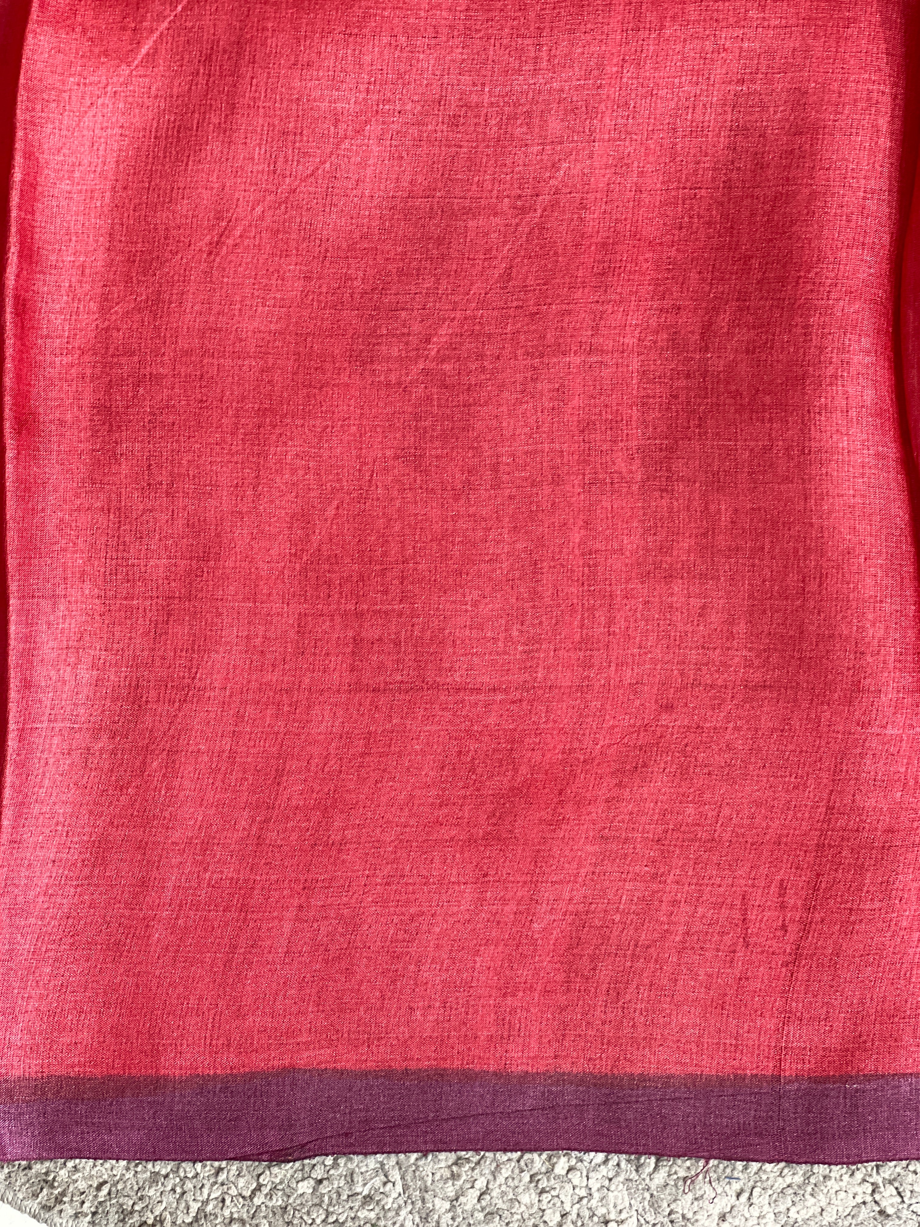 Floral Hand Painted Pattern Soft Korean Tussar Saree | SBS1448